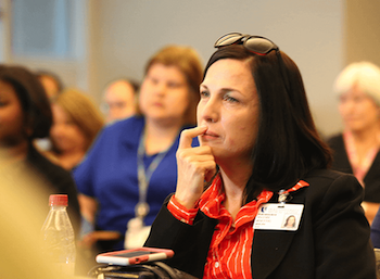 Staff in a classroom