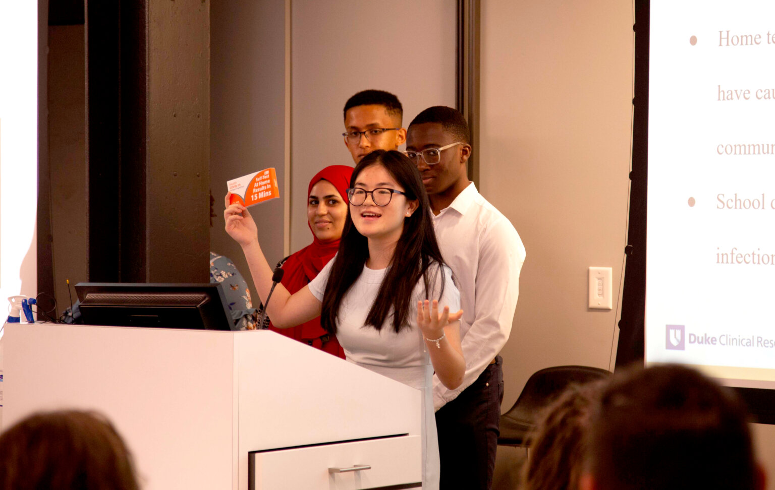 Students in the 2022 STAR program present their final projects