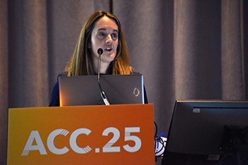 Jennifer Rymer addresses questions from the audience following a presentation at ACC25.