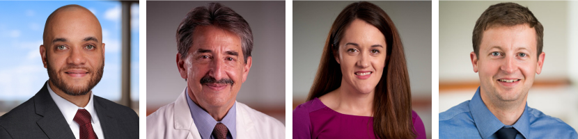 A grid of four headshots of DCRI faculty members: Gerald Bloomfield, Mitch Krucoff, Jennifer Rymer, and Chistoph Hornik
