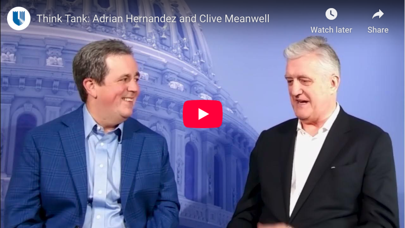 A screenshot of the YouTube video featuring Adrian Hernandez and Clive Meanwell.