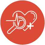 Icon of a heart with a plus sign
