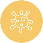 Icon of an infectious cell