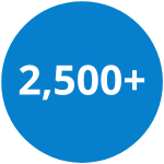 2,500+